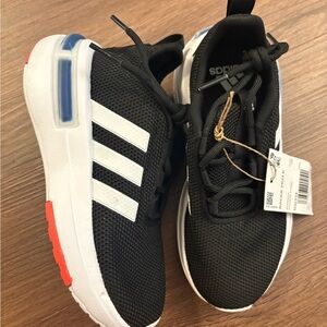 Adidas Kids Black and White Sneakers